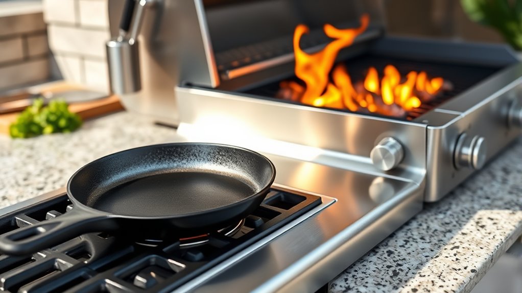 proper side burner installation