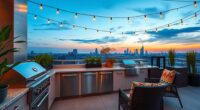 rooftop deck outdoor kitchens