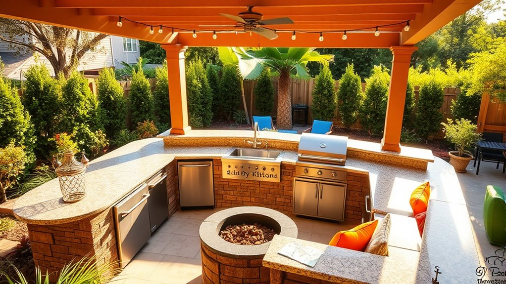 safe and organized outdoor cooking