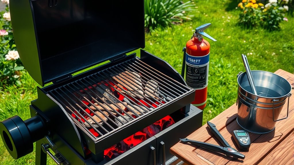 safe grilling outdoor fires