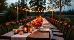 seasonal outdoor dinner themes