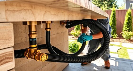 secure outdoor gas connections