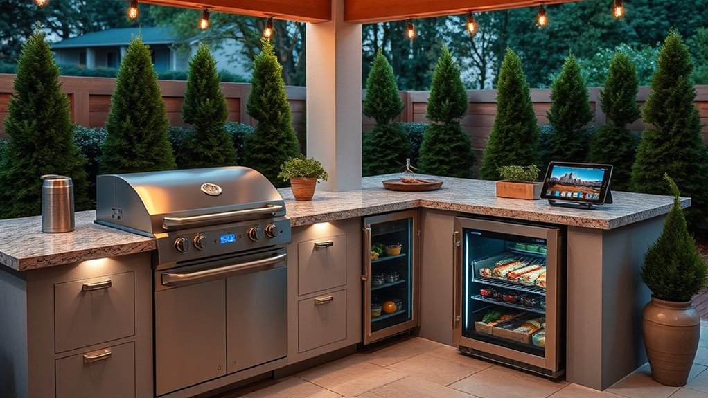 smart outdoor kitchen automation