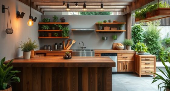 sustainable outdoor kitchen design