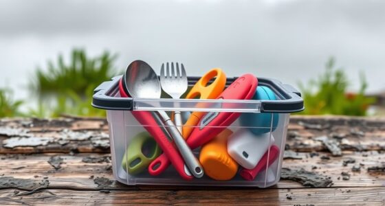 waterproof storage for utensils
