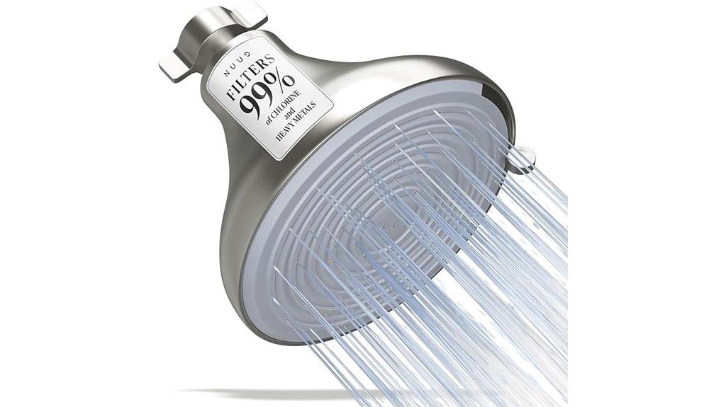 filtered shower head with chlorine
