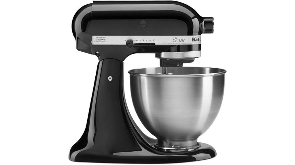 kitchenaid black tilt head mixer