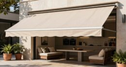 adjustable kitchen patio shades