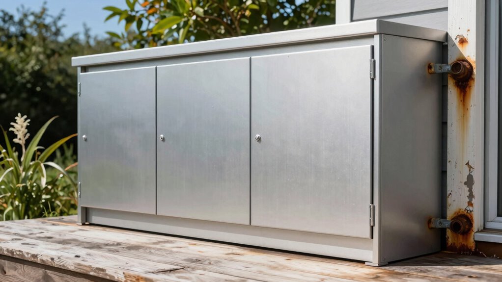 aluminum cabinets rust resistance