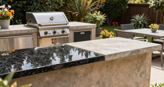 backyard countertop material choices