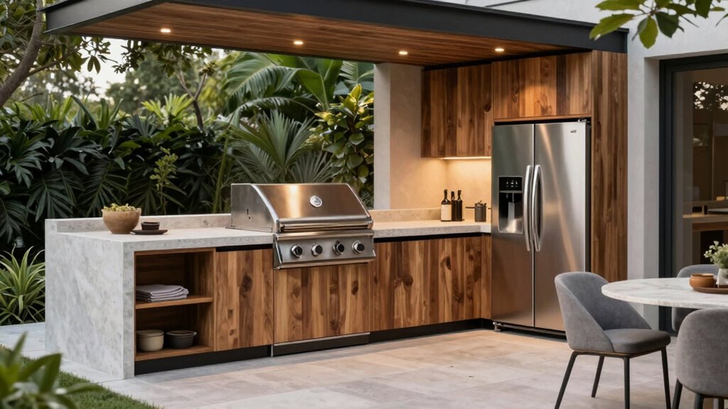 balanced outdoor kitchen design