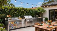 buffet outdoor kitchen setup