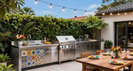 buffet outdoor kitchen setup