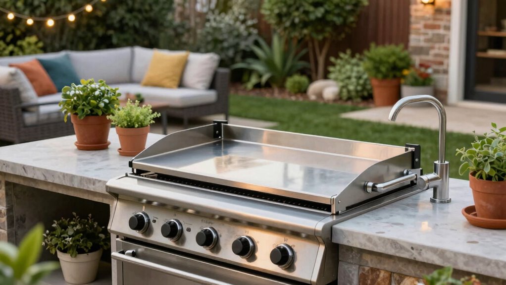 built in outdoor versatile cooking