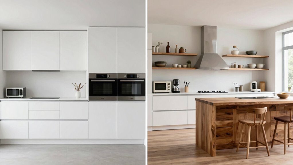 built in vs freestanding layouts