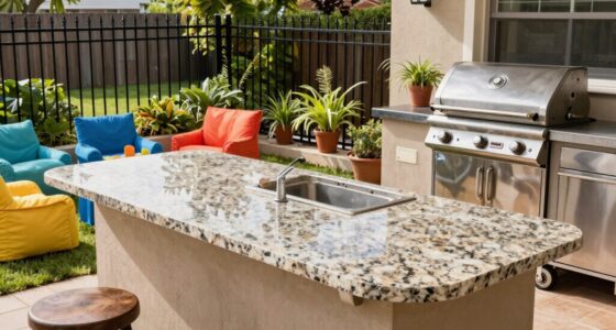 child and pet safe outdoor kitchen