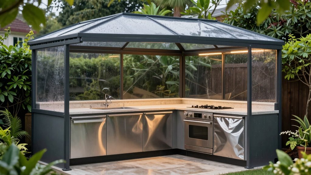 climate specific outdoor kitchen protection