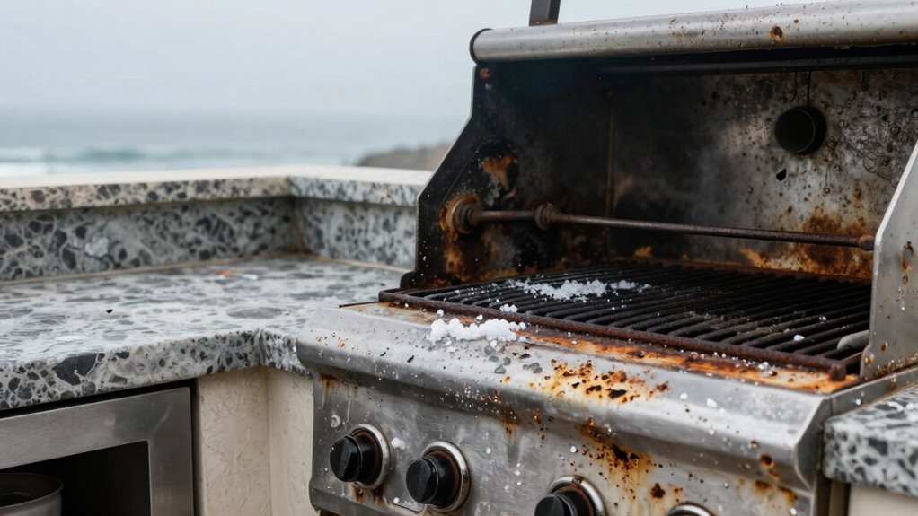 coastal air causes corrosion
