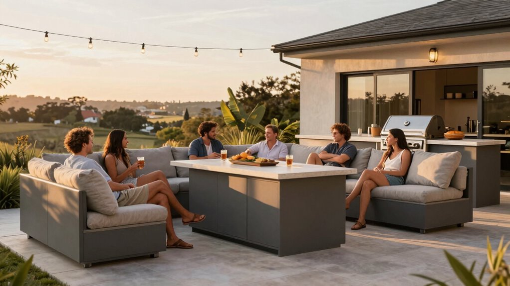 comfortable weather resistant outdoor seating