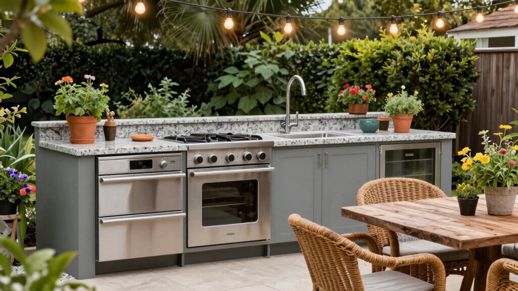 create inviting outdoor cooking space