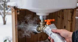 drain and insulate pipes