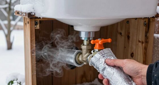 drain and insulate pipes