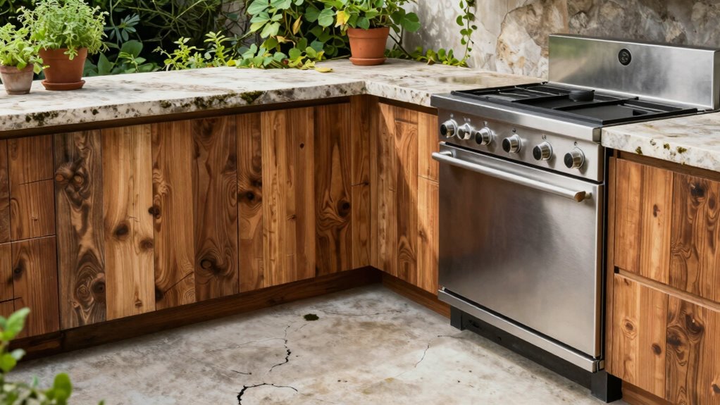durable safe outdoor kitchen materials