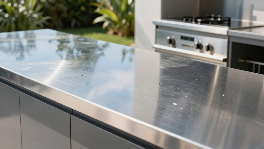 durable sleek outdoor countertops