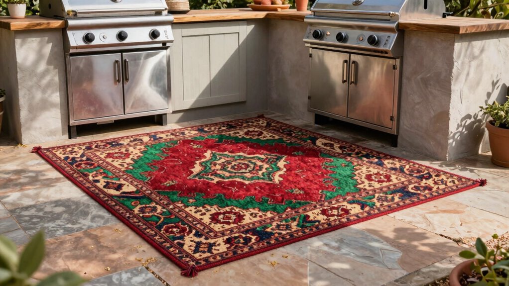 easy to clean outdoor rugs