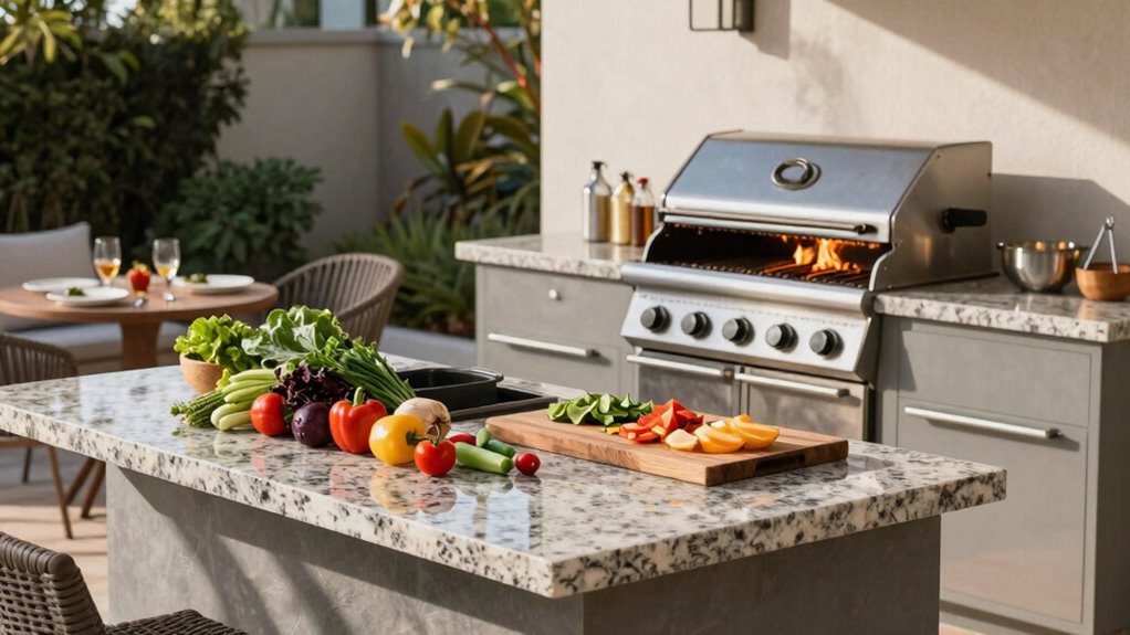 efficient outdoor cooking sequence