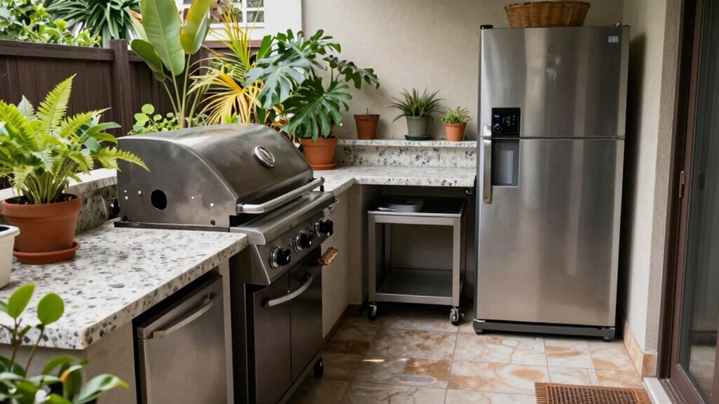 efficient outdoor kitchen design