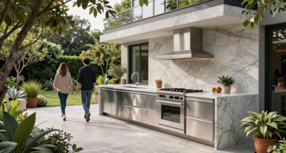 efficient outdoor kitchen layout