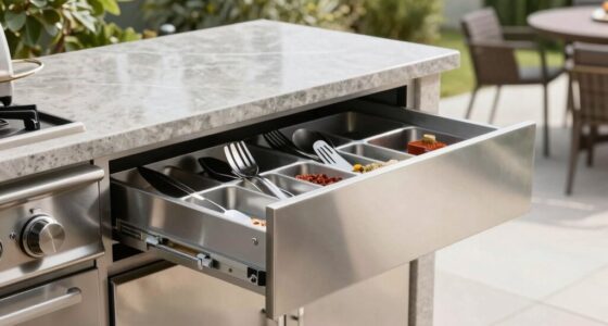 enhance outdoor kitchen functionality