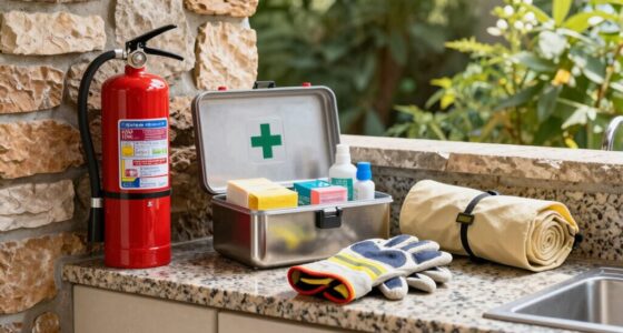 essential outdoor kitchen safety gear