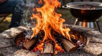 fire design versus cooking heat