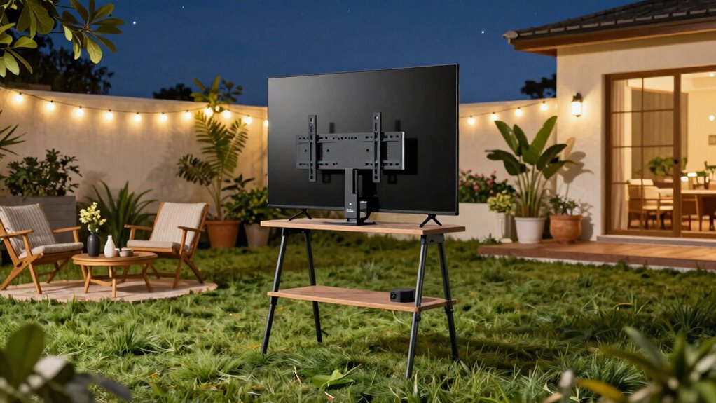 flexible outdoor tv setup
