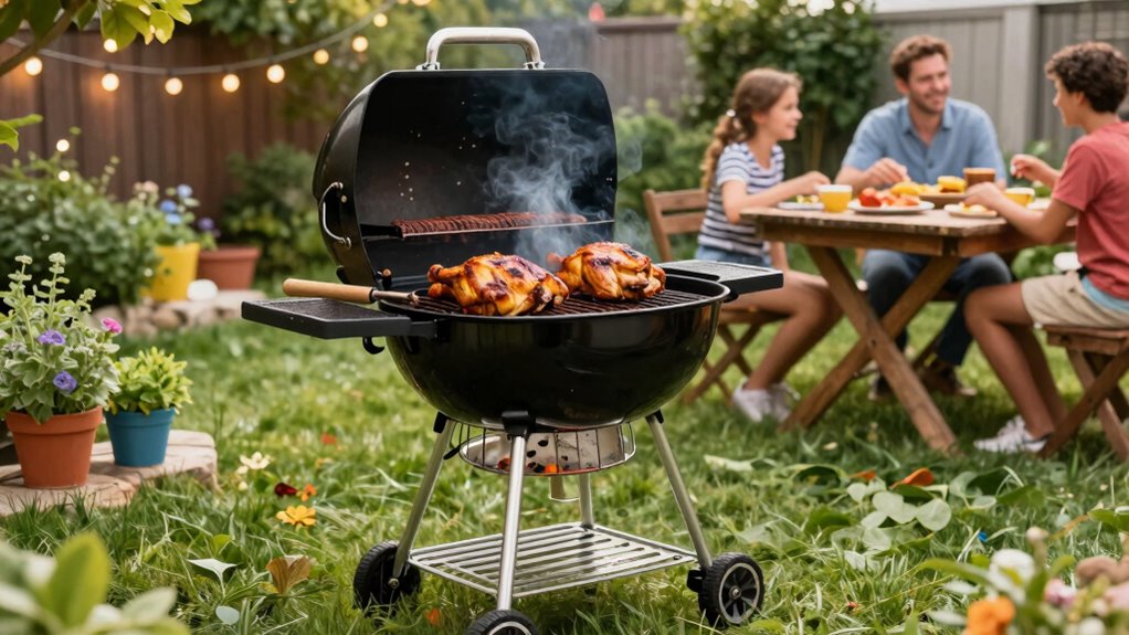 gas or charcoal grilling