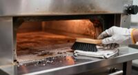gentle pizza oven cleaning