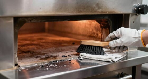 gentle pizza oven cleaning