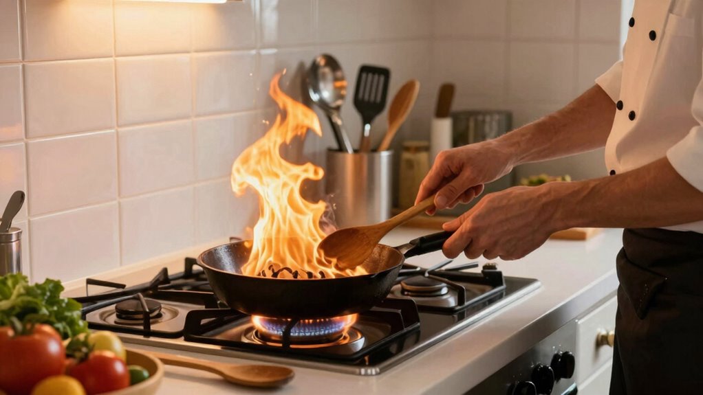 handling flare ups during dinner