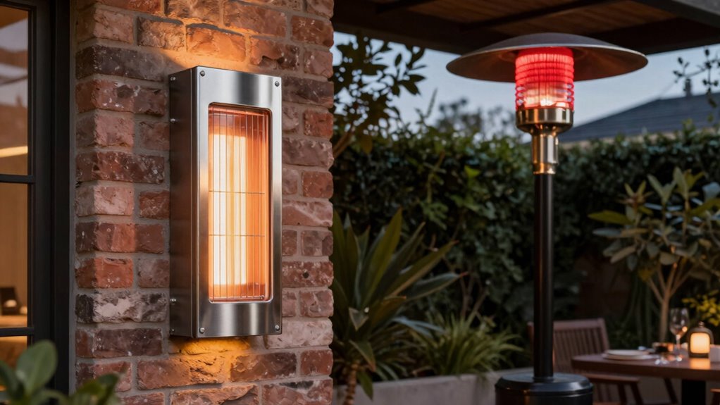 heaters mounted vs freestanding