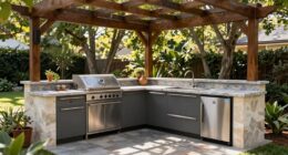 ideal backyard outdoor kitchen shapes
