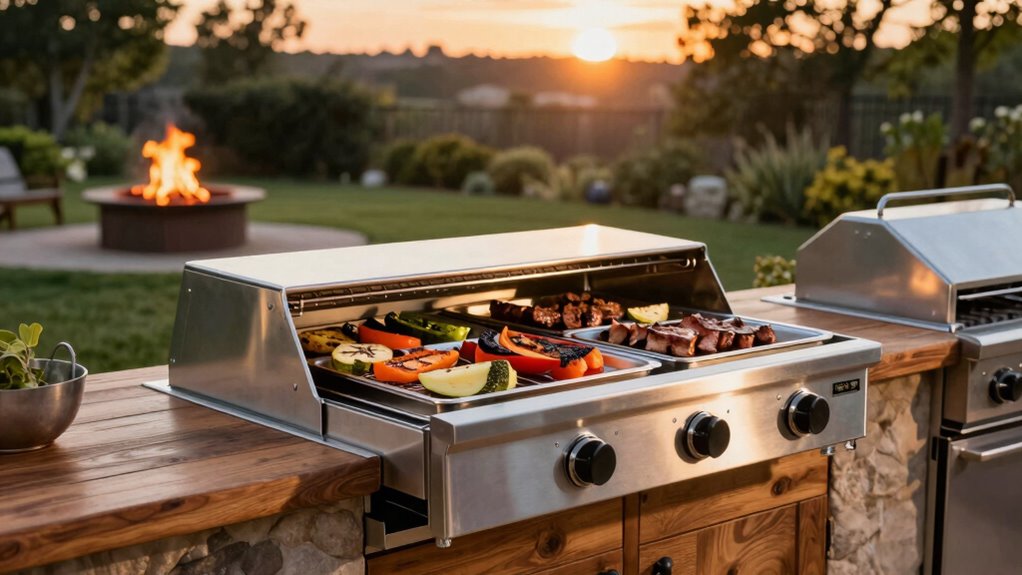 maintains food temperature and presentation