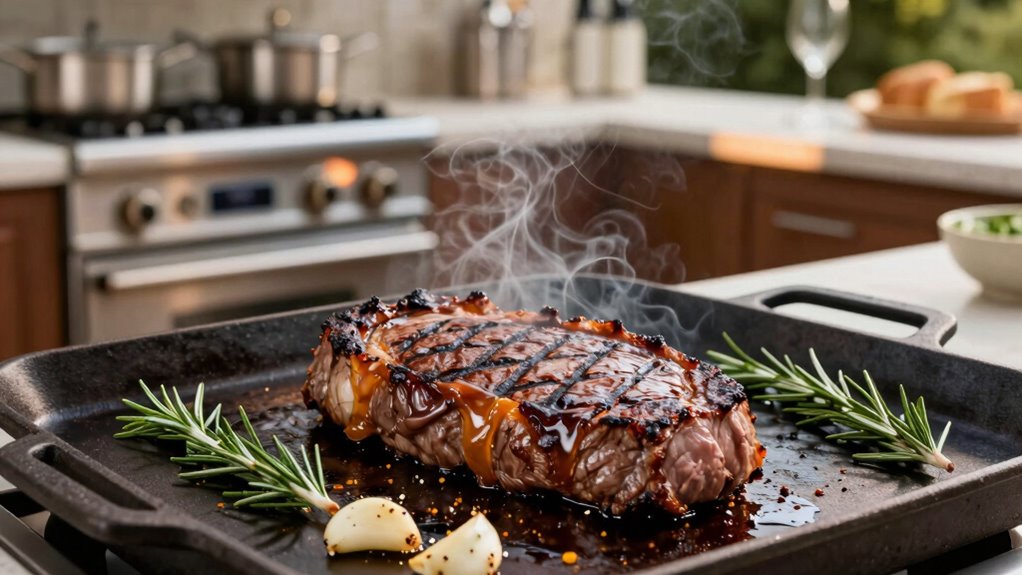 marinate sear rest serve