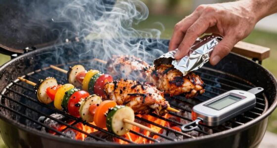 maximize flavor through residual heat