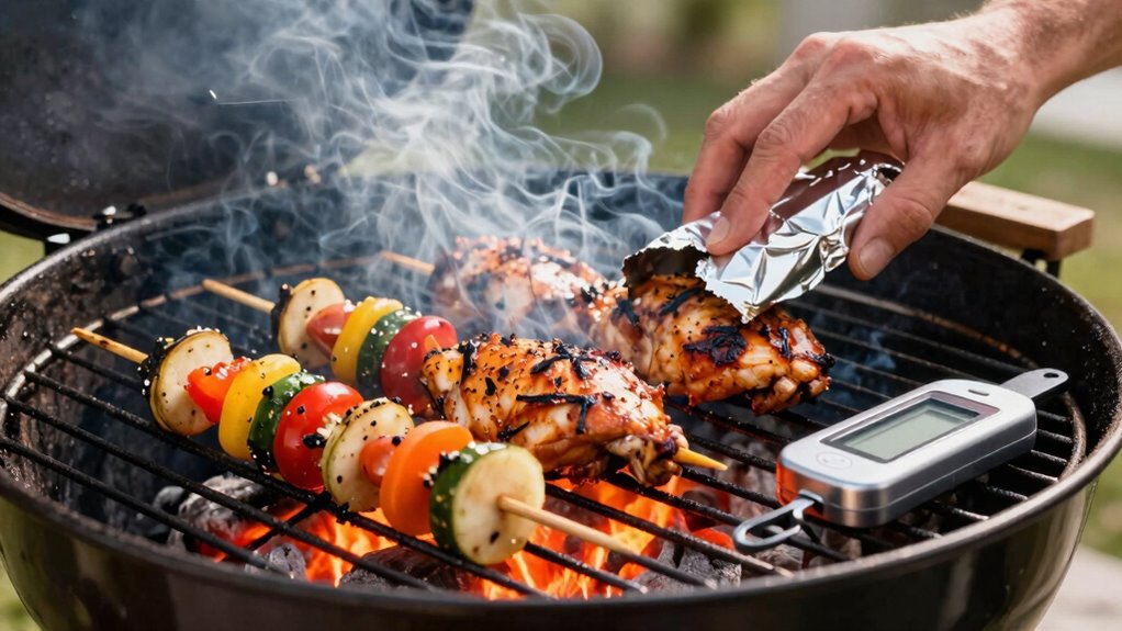 maximize flavor through residual heat