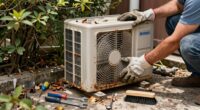 neglected outdoor appliance care