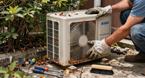 neglected outdoor appliance care