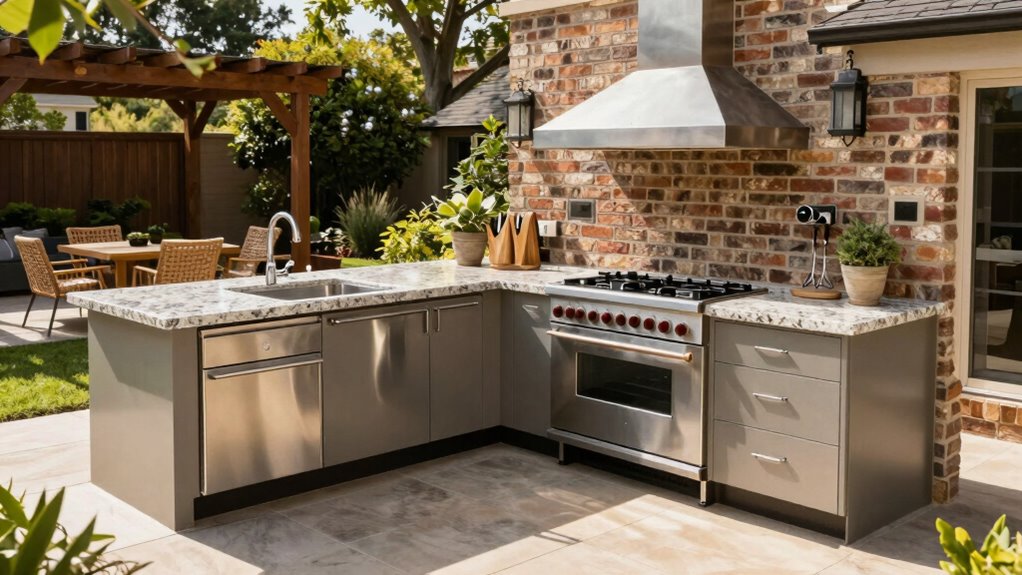 optimized outdoor kitchen layout