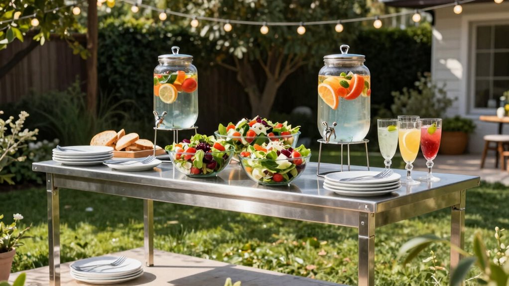 organized efficient guest friendly setup